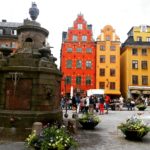 Stockholm'deki tarihi Gamla Stan(Eski Şehir) Meydanı.