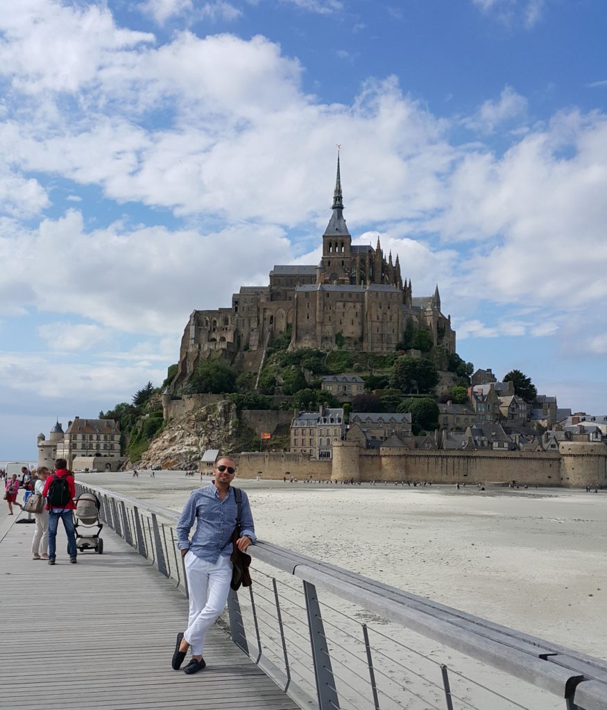 Mont Saint Michel Köprüsünden